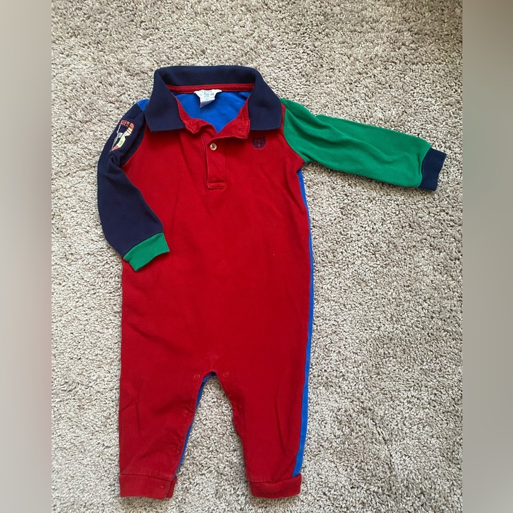 Chaps Ralph Lauren color block vintage jumper size 9 months